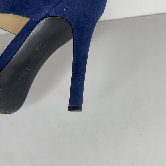 BCBGeneration Idalaha Blue 2-Tone Colorblock Open Toe Heel Shoes Sz 8.5 Party - Picture 5 of 11